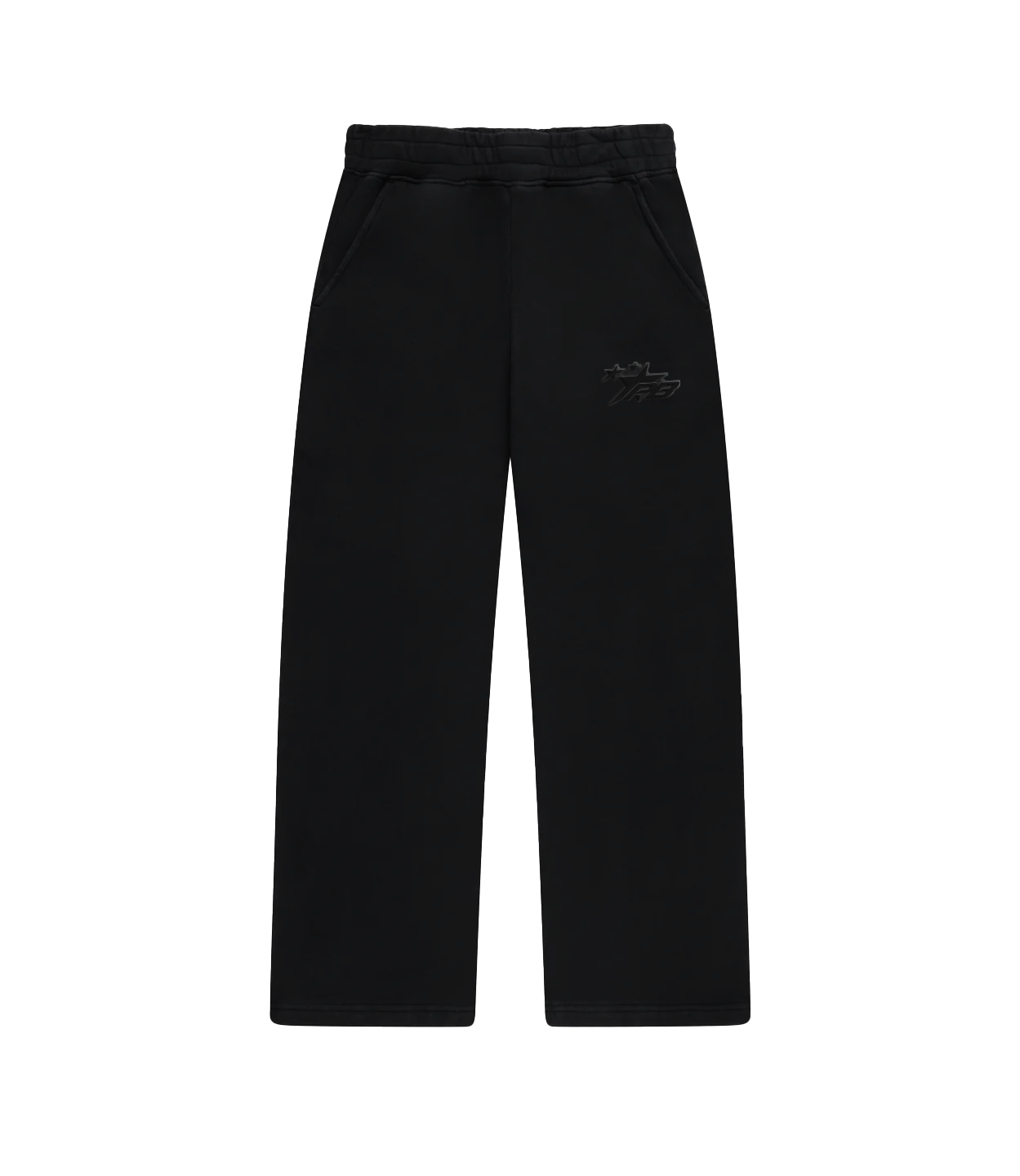 OPEN LEG JOGGER BLACK