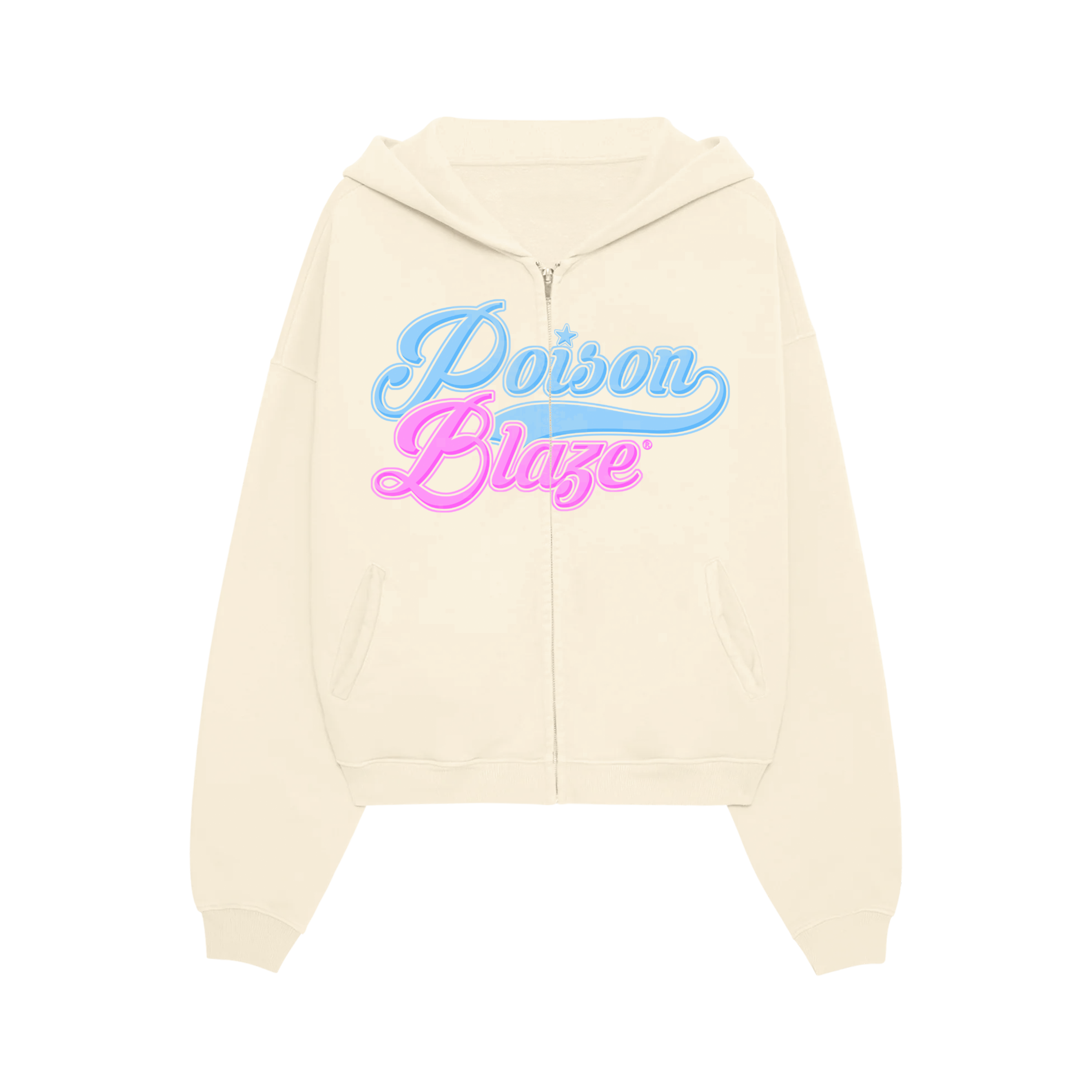 Cream Zip Hoodie